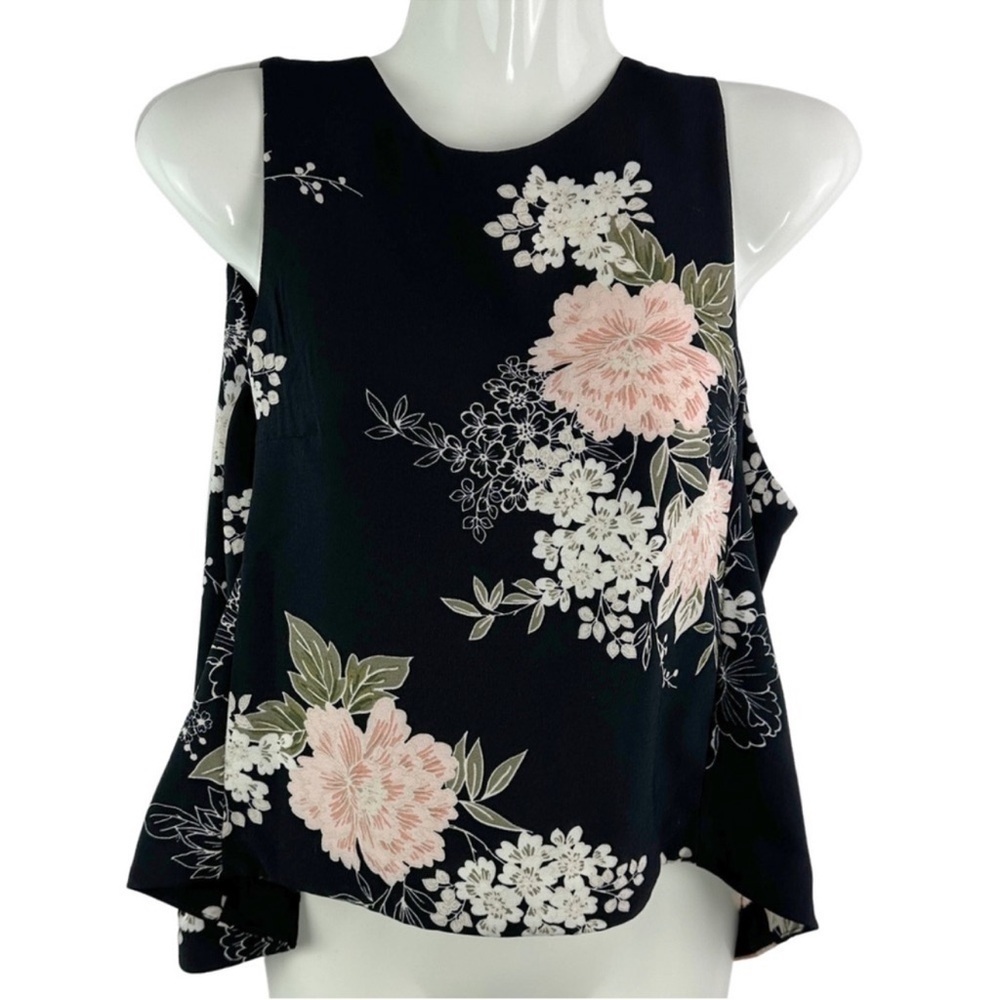 Dynamite | Floral Sleeveless Open Back Top